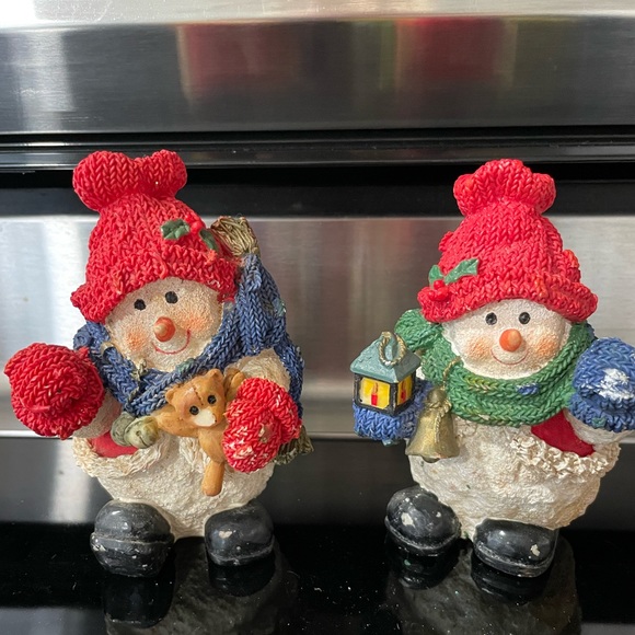 HOLIDAYS BY KIRKLAND COLLECTIBLE SNOWMEN VINTAGE BUNDLE - Picture 1 of 4